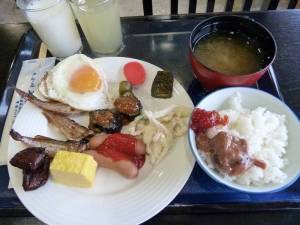不老ふ死温泉・朝食