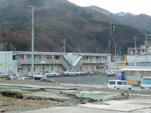 大船渡のプレハブ仮店舗20120320