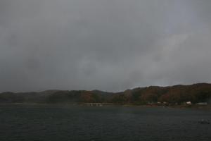 釜房湖の虹消滅