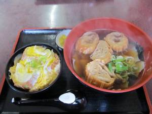 油麩丼とはっと