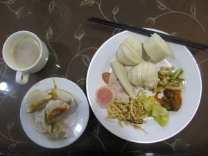 日月潭大酒店の朝食