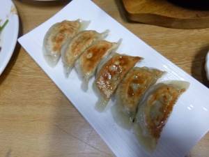 紅四季の焼き餃子