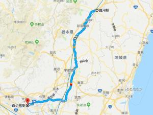 大泉までの地図